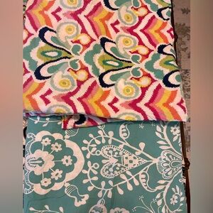 Set of 2 Pottery Barn Teen twin Multicolor Duvet Covers